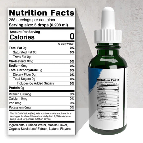 SWEET LEAF SteviaClear, Vanilla Creme 2 OZ