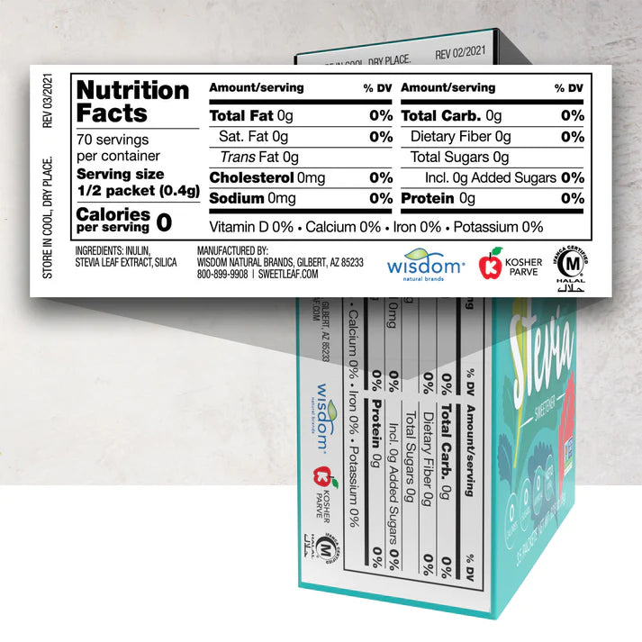 SWEET LEAF Stevia Plus Sweetener, Packets 35 CT