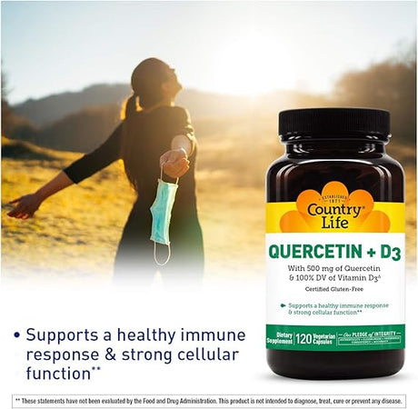 Country Life QUERCETIN + D3 90 Capsule