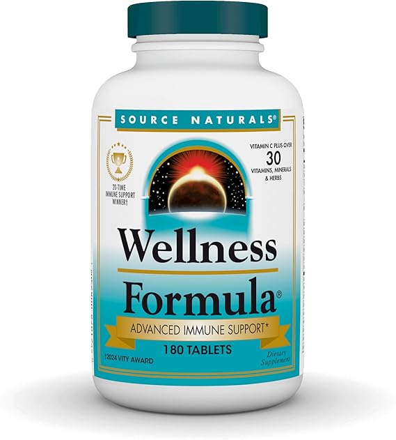 SOURCE NATURALS WELLNESS FORMULA TABS 180T