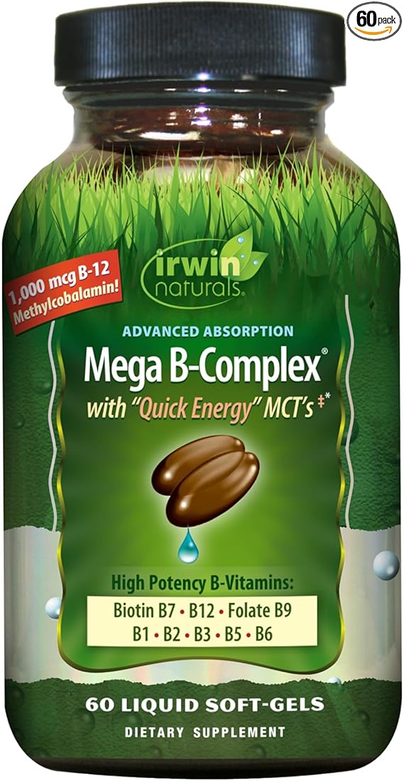 Mega B-Complex With "Quick Energy" MCTs