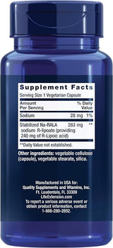 Life Extension Super R-Lipoic Acid 240 mg