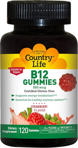 Country Life VITAMIN B-12 GUMMY 850MCG 120 Gummy