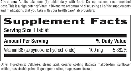 Country Life VITAMIN B-6 100MG 100 Tablet