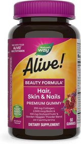 Nature's Way Alive Hair, Skin, Nails Gummies 60 Gummies