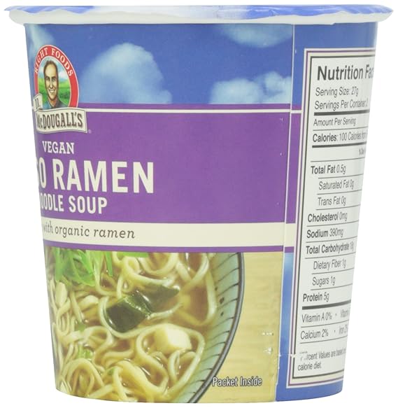 DR. MCDOUGALL`S Miso, Garlic Ginger w/ Noodles 1.9 OZ