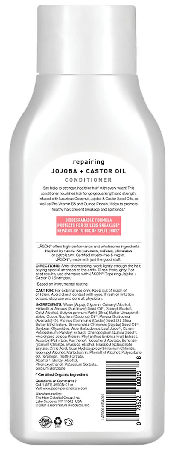 Jason Jojoba + Castor Oil Conditioner 16 oz
