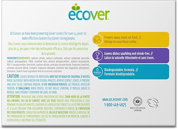ECOVER Tablets, Citrus, 45 CT