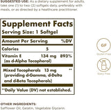 Solgar Vitamin E 134 mg (200 IU) Mixed Softgels (d-Alpha Tocopherol & Mixed Tocopherols) 100softgel