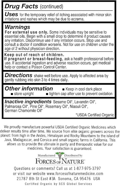 FORCES OF NATURE ECZEMA  .37 OZ