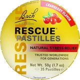 Bach Rescue Pastillas Natural Stress Relief Cranberry Flavor