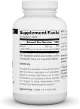 SOURCE NATURALS CALCIUM AMINO ACID COMPLEX 250 TABLETS