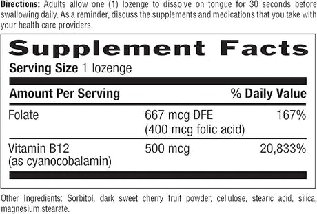 Country Life VITAMIN B-12 500MCG 100 Lozenges
