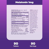 NATROL MELATONIN 1MG 90T