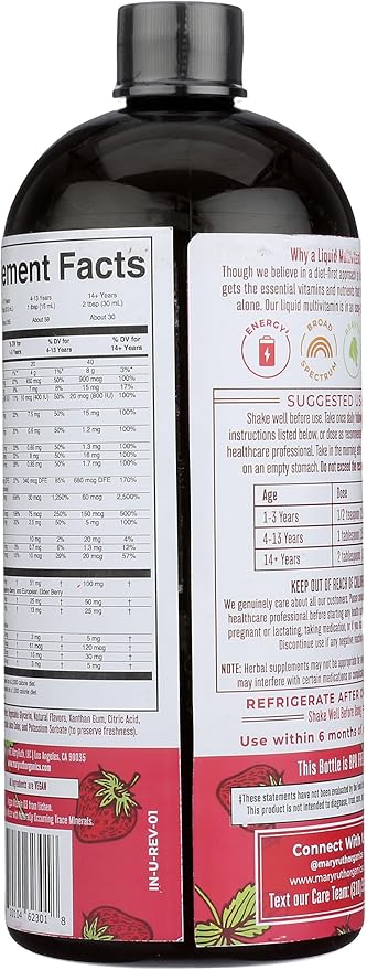 Mary Ruth's Liquid Morning Multivitamin Essentials 30oz