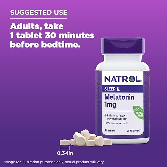NATROL MELATONIN 1MG 90T