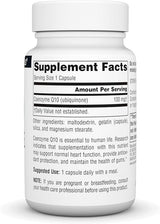 SOURCE NATURALS CO-Q10 100MG 60SG
