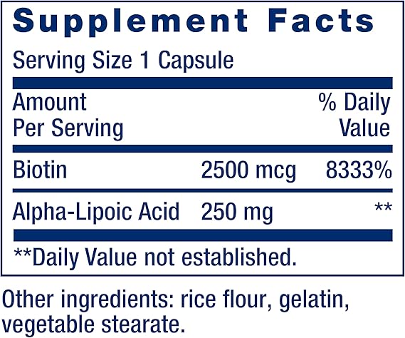 Alpha-Lipoic Acid With Biotin