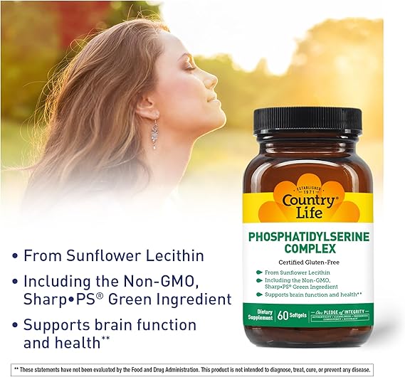 Country Life PHOSPHATIDYLSERINE 500MG 60 Softgel