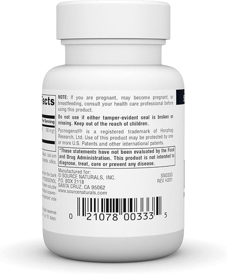 Source Naturals Pycnogenol Proanthocyanidin Complex 100 mg
