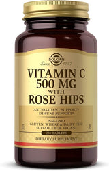 Solgar Vitamin C 500 mg with Rose Hips Tablets 250tablet