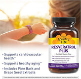 Country Life RESVERATROL PLUS 120 Vegicaps