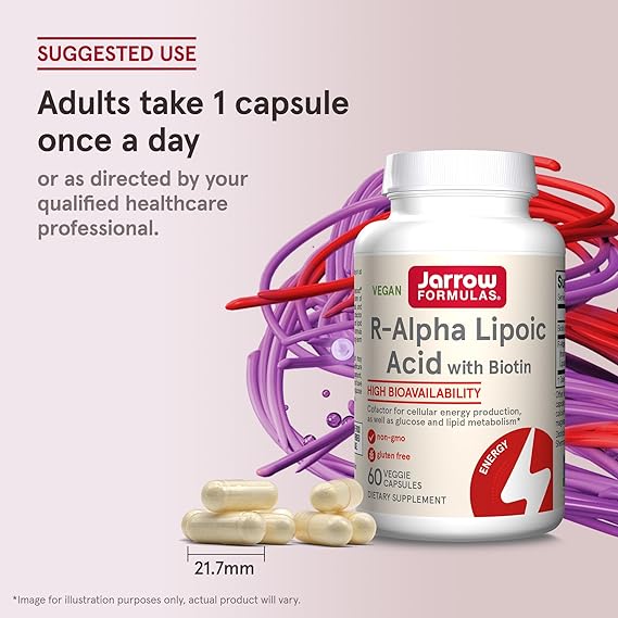 Jarrow Formulas R-Alpha Lipoic Acid With Biotin