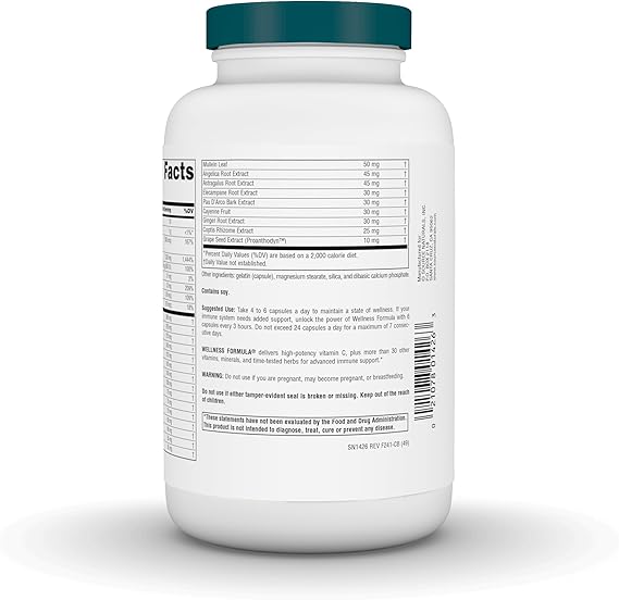 SOURCE NATURALS WELLNESS FORMULA CAPS 240C