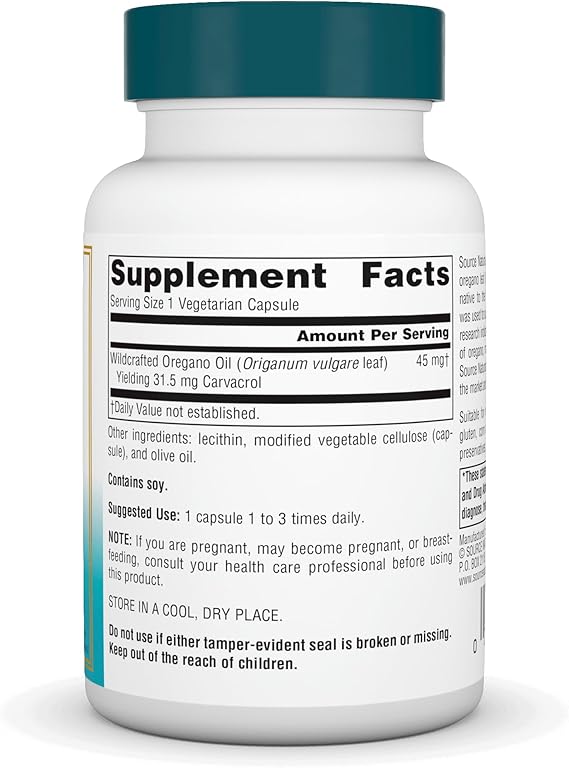 SOURCE NATURALS WELLNESS OIL OF OREGANO 60C