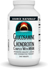 SOURCE NATURALS GLUCOSAMINE CHONDROITN MSM 120 TABLETS