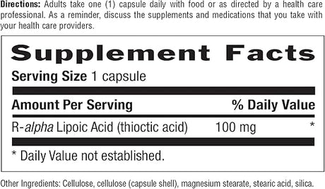 Country Life R-LIPOIC ACID 100MG 60 Vegicaps