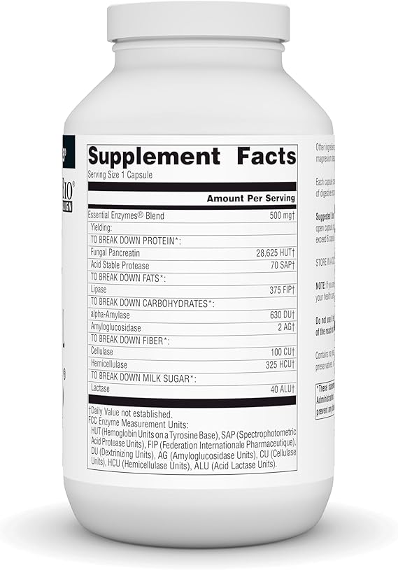 SOURCE NATURALS Daily Essential Enzymes 500 mg 120 Capsules