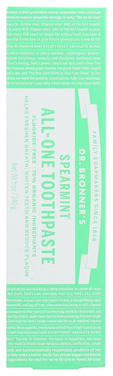 DR. BRONNER'S MAGIC SOAPS ALL-ONE TOOTHPASTE SPEARMINT 5OZ