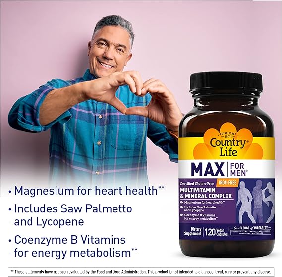 Country Life MAX MEN MULTI & MIN COMPLEX 60 Tablet