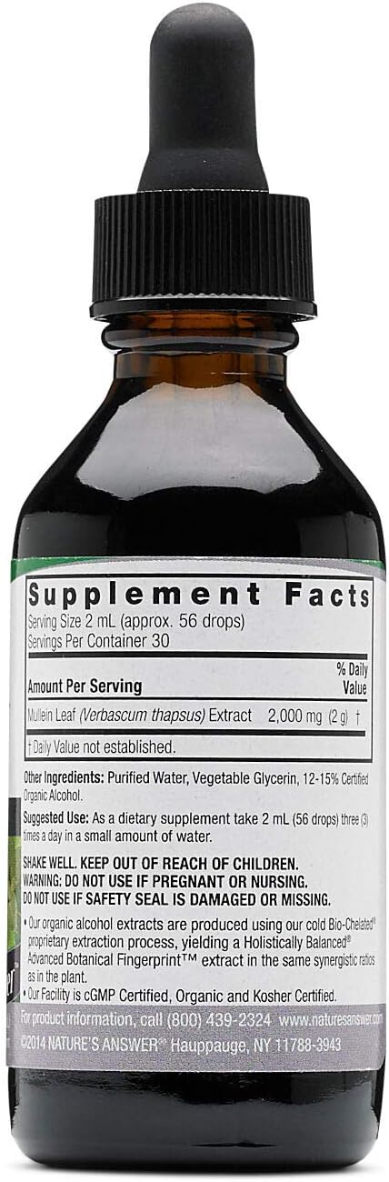 NATURES ANSWER MULLEIN LEAVES 2 OZ NA01