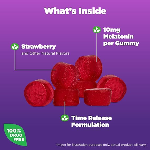 NATROL MELATONIN 10MG TIME RELEASE 35 GUMMY