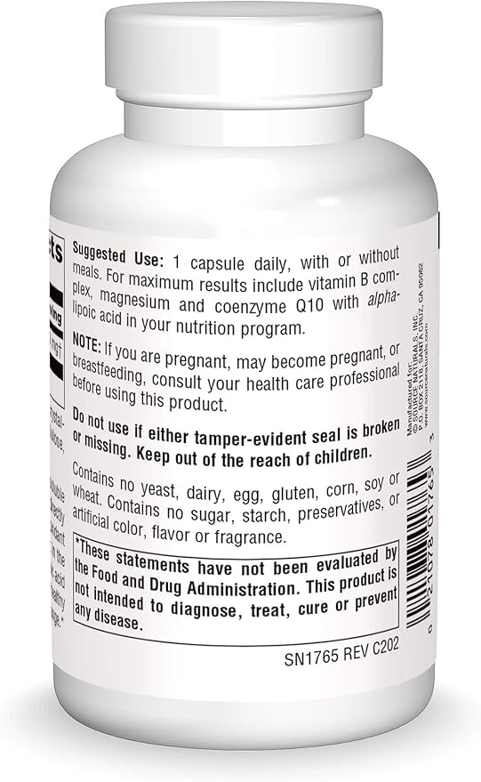 SOURCE NATURALS ALPHA LIPOIC ACID 300MG CAP 120C