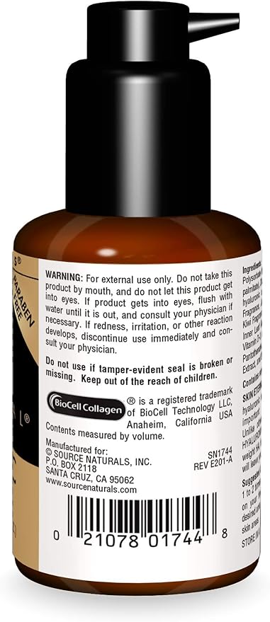 SOURCE NATURALS SKIN ETER HYALURONIC SERUM 1.7