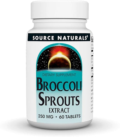 SOURCE NATURALS EXTRACTO DE BROTES DE BRÓCOLI 250MG 60 TABLETAS