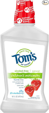 TOM'S OF MAINE CHILDREN'S ANTICAVITY FLUORIDE RINSE SILLY STRAWBERRY  16OZ