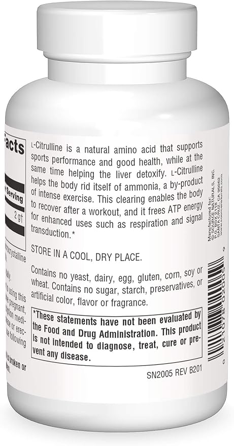 SOURCE NATURALS L-CITRULLINE 500MG CAPS 60C