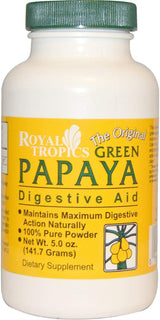 Royal Tropics Green Papaya Digestive Enzymes Powder 5 oz Powder