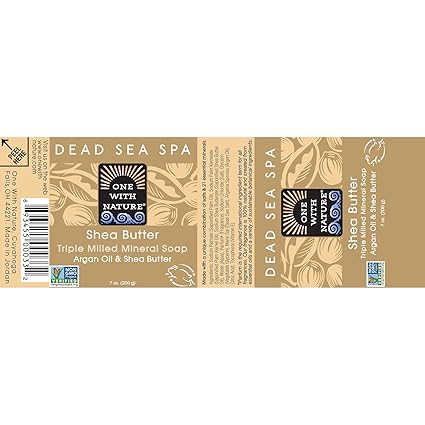 ONE WITH NATURE SHEA BUTTER BAR SOAP 7OZ