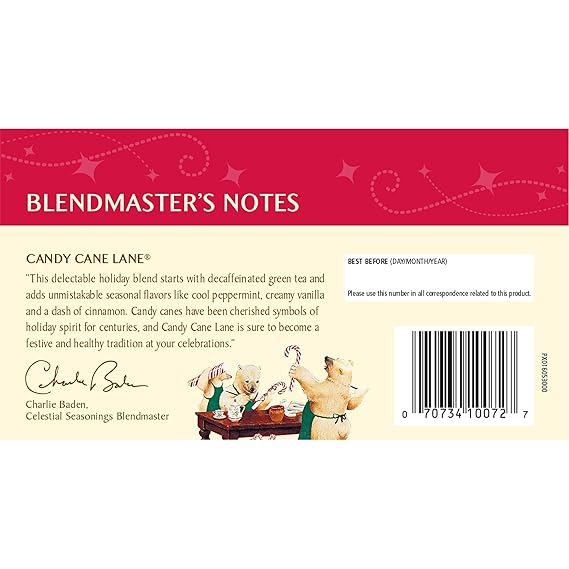 Green Tea Candy Cane Lane Holiday Tea