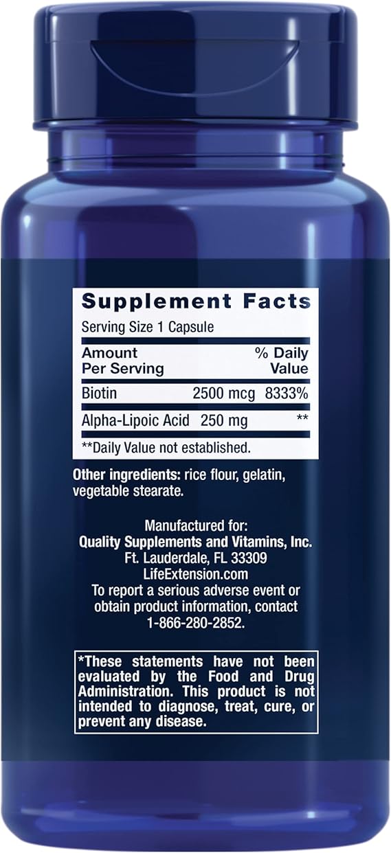 Alpha-Lipoic Acid With Biotin