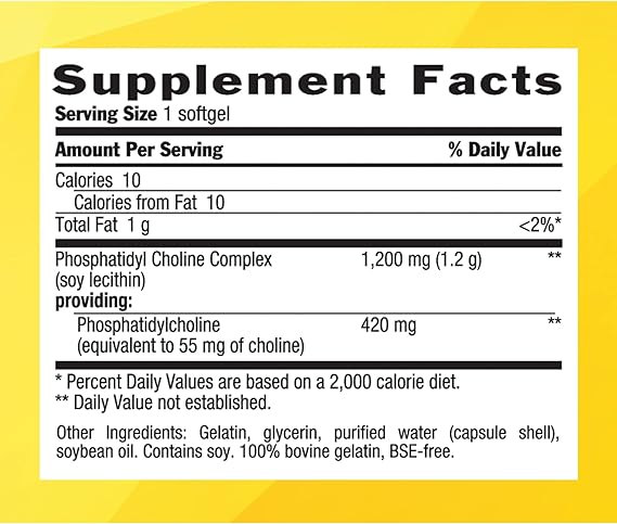Country Life PHOSPHATIDYL CHOLINE 200 Softgel