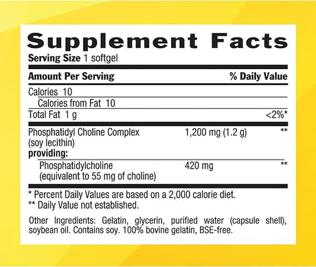 Country Life PHOSPHATIDYL CHOLINE 200 Softgel