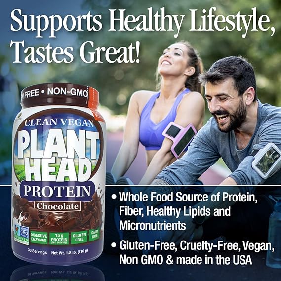 GENCEUTICS Plant Head Protein Chocolate 1.7 lbs