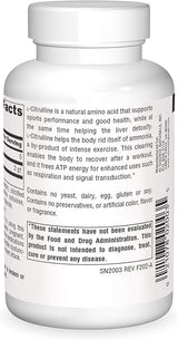 SOURCE NATURALS L-CITRULLINE 1000MG TABS 60T