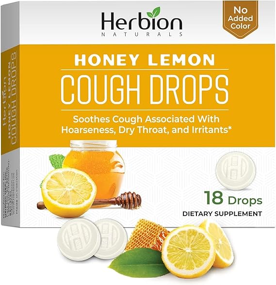 HERBION COUGH DROPS HONEY LEMON 25 LOZENGE